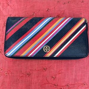 Tory Burch Multicolor Striped Wallet